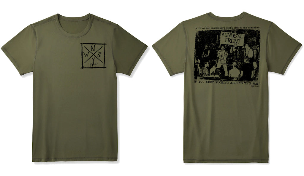 'Agnostic Front Roger Miret' Benefit T-Shirt